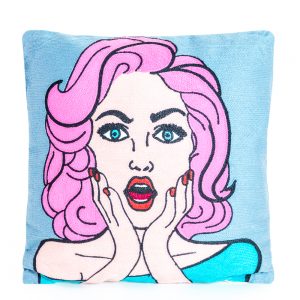 ‘Aaaah’ Pop art cushion