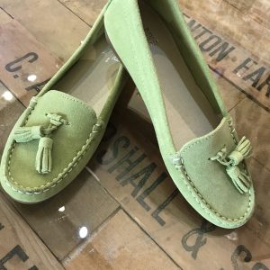 RIVA Suede loafers/ Green